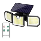 Sunenvoy Solar Outdoor Motion Sensor Lights, 2500LM 167 Led Security. Fixed Price $33.32.