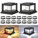 Folksmate Solar Post Caps 16PK, Cool/warm White, Waterproof Fence Lights. Fixed Price $219.99.