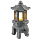 Vp Home Solar Powered Asian Statue, Pagoda Garden Decor, Outdoor Zen L.... Fixed Price $55.76.