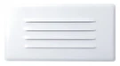 Elco ELST42 White Incandescent Step Light With Louvered Faceplate. Fixed Price $32.90.
