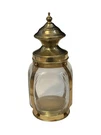 Vtg Anchor Hocking Brass Glass Lantern Cookie Jar Apothecary Fairy Light. Fixed Price $24.86.