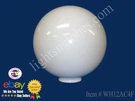 12" White Acrylic Plastic Light Round Pole New Globe Lamp Fixture Sphere. Fixed Price $34.95.