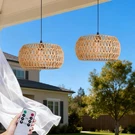 Operated Outdoor Chandelier,battery Pendant Light With Remot.... Fixed Price $72.89.