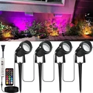 Landscape Lighting, 24W Rgb Spot Lights Outdoor Yard With Transformer & R.... Fixed Price $38.94.