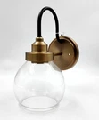 Bellevue CA9D320A-AB Aged Brass / Black Single Light 11" Tall Bathroom Sconce. Fixed Price $58.47.