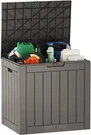 East Oak Deck Box, 31 Gallon Indoor&outdoor Storage With Padlock For Patio. Fixed Price $79.89.