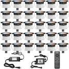 30PACK 1.22 Low Voltage Wifi Smart Recessed Rgbw Deck Lighting Waterproof. Fixed Price $189.99.