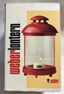 Vintage Weber Lantern Red Original Box 1984 Lars Sweden Rust Proof Hoop Stake. Fixed Price $27.00.