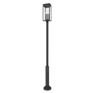 Z-lite Nova 4LT 12" Outdoor Post Mounted, Black/clear 5018PHBR-5010P-BK. Fixed Price $943.50.