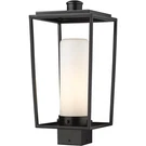 Z-lite 595PHMS-BK Sheridan Light 17.25 Inch Black Outdoor Post Mount Fixture. Fixed Price $104.00.