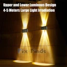 Led Solar Fence Lights Outdoor Up & Down Wall Garden Pathway Deck Lamp. Fixed Price $13.99.