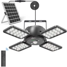 Inxphy Solar Shed Indoor Outdoor 1200LM 144LED Pendant Light, BLACK-2. Fixed Price $38.11.