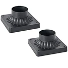 Solar Post Light Fixtures Mounting Bases 2 Pack, Black Aluminum Outdoor .... Fixed Price $30.34.