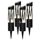 Koda 4-PACK Sunburst Solar Bollard Light Metal Frame 12 Lm Pathway. Fixed Price $64.99.