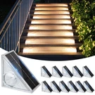 Ellasay Outdoor Solar Step Lights 12-PACK, Colors, Waterproof, 10-12H Run Tim. Fixed Price $91.19.
