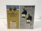 Hampton Bay 1-LIGHT Bronze Outdoor Wall Mount Lantern With Seeded Glass (2-PACK). Fixed Price $42.99.