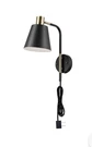 Bellevue GEWS12811 Draco Light 14" Tall Hardwired Or Plug-in Black. Fixed Price $65.00.