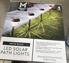 Members Mark Led. Solar Path Lights Metre Black. Fixed Price $45.00.
