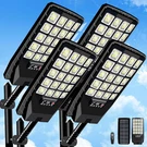 4 Pack Solar Street Lights Outdoor Waterproof, 6500K 20000LM Wide Angle Po. Fixed Price $159.49.