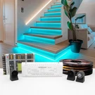 Led Lights 40 Cuttable Strip 16 Stairs Motion Triggered Komigan KMG-3233. Fixed Price $439.99.