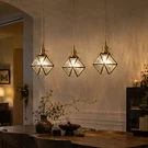 Textured Glass Pendant Light Brass Fixture For Kitchen Dining Hallway Decor. Fixed Price $58.00.