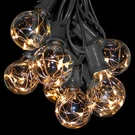 G40 Warm White Led Fairy Outdoor Patio Black Wire String Lights Bistro Cafe Yard. Fixed Price $149.95.