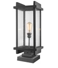 Z-lite 565PHBS-SQPM Fallow 1 Light 25-3/8" Tall Outdoor Pier Black. Fixed Price $470.90.
