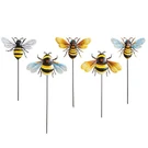 Collections Etc Vibrant Iron Bee Garden Stakes - Of 5. Fixed Price $17.99.