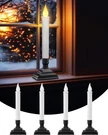 Suraielec 4 Pack Battery Operated Window Candles, Dusk-to-dawn Lights Wit. Fixed Price $23.61.