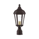 Livex Lighting 76184 Morgan 18" Tall Post - Bronze / Antique Gold Finish. Fixed Price $149.96.
