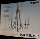 New Kichler Camella 5 Light Brushed Nickel Finish Chandelier Incandescent Or Led. Fixed Price $94.95.