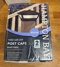 Hampton Bay 3.5"X3.5" Black Integrated Led Plastic Outdoor Solar Post Cap Light. Fixed Price $24.00.