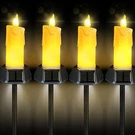 Blctec Solar Outdoor Led Candles: Waterproof Flickering Flame Effect, 4-PACK. Fixed Price $64.39.