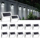 Luces Solares Para Cerca Escalones Impermeables Blanco Frio Juego De 12. Fixed Price $55.71.