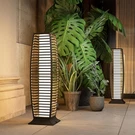 Grand Patio Outdoor Floor Lamp Solar Wicker Lantern Waterproof Boho Deck Ob. Fixed Price $59.99.