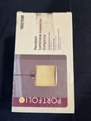 Portfolio Pendant Light #0021598 (oil-rubbed Bronze Finish, Tan Fabric Shade). Fixed Price $15.99.