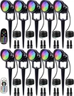Sunvie 12W Rgb Low Voltage Landscape Lights 10 Pack Remote. Fixed Price $198.91.