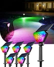 T-sun Solar Lights Outdoor Waterproof IP65, 6PACK Led Spot Color Ch. Fixed Price $71.79.