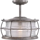 Kenroy 90954FL Beacon 1 Light Convertible Flush/semi With Gray Finish. Fixed Price $71.95.