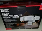 Rich Solar Motion Activated Security Light 1600 Lumens (white). Fixed Price $15.00.