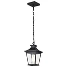 Nuvo Lighting Jasper 1 Outdoor Hanging Lantern, Black /clear 60-5746. Fixed Price $119.98.