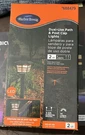 Harbor Breeze 2-CT Dual-use Led Solar Path Post Cap Lights-matte BLACK-0688479. Fixed Price $22.00.