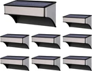 Solar Deck Lights 8 Pack Outdoor Waterproof - Step For Stairs & Fence,. Fixed Price $65.02.