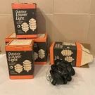 Bwf 3-TIER Landscape Outdoor Louver Light Black Die-cast Metal Nos 5 Available. Fixed Price $29.00.