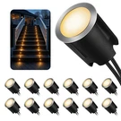 Led Recessed Deck Lights With Protecting Shell, IP68 Waterproof Warm White, 0.... Fixed Price $79.54.