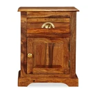 Nightstand Storage Bedside Table For Home Bedroom Solid Wood Acacia Vidaxl. Fixed Price $221.99.
