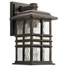 Kichler 49829 Bronze Beacon Square Single Light 12"H Outdoor Wall Sconce. Fixed Price $149.99.