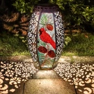Larekook Cardinal Solar Lantern Outdoor WATERPROOF,13 Large Metal Hanging Chr.... Fixed Price $47.98.