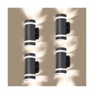 Led 4 Pack Semi Cylinder Up And Down Lights Outdoor Wall Light,body Alumin.... Fixed Price $155.00.