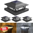 Jofios Solar Post Cap Lights Black 4PK, 16 Leds, 2 Modes. Fixed Price $45.59.